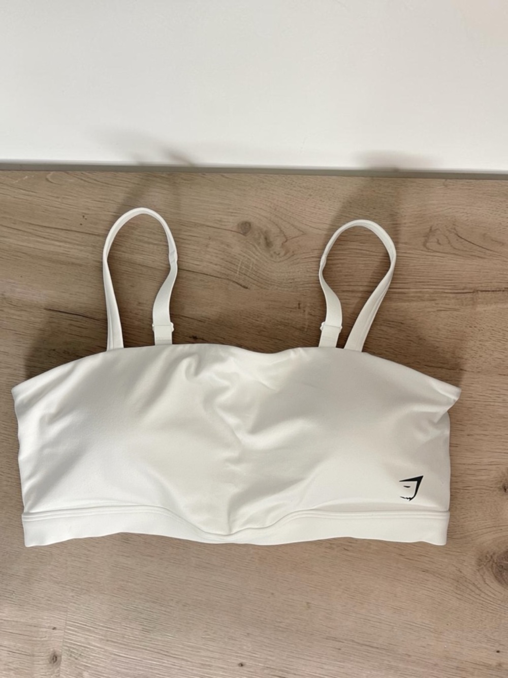 GymShark cut out bandeau white size Large